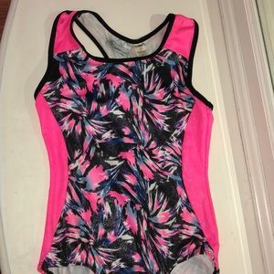 Floral Gymnastics Leotard